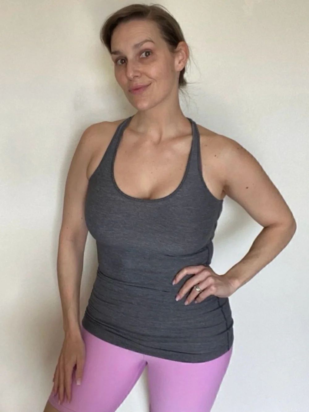 Lululemon Cool Racer Back Tank Top CRB Heather Gray 6
